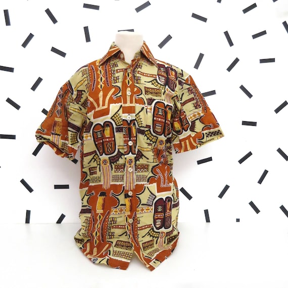 Camicia azteca vintage anni '80/'90 taglia S