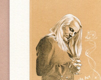 Lucius Malfoy ~ 6x8 inch Mounted Print