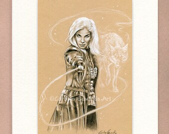 HARRY POTTER ~ 'Tonks'. 4 x 6 inch Mounted Print