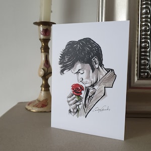 PETITE carte de voeux A6 (148 mm x 105 mm) - « Ten & Rose »