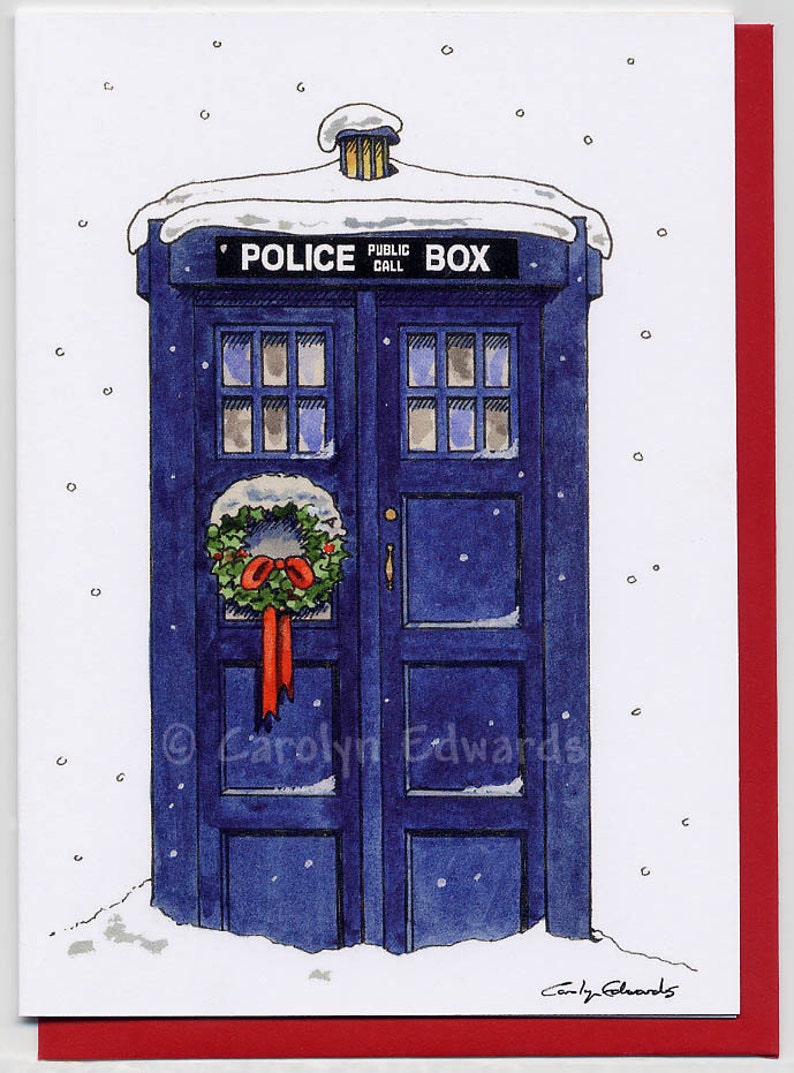 Doctor Who Christmas greetings card 'Christmas Etsy
