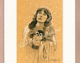 Goodbye, Sarah Jane ~ 6x8 inch mounted Art Print.