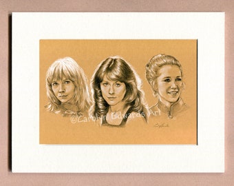 Doctor's Companions - 6 x 8 inch mounted Art Print