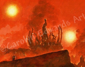 ¡Gallifrey arde! - A4 Art Print (29,7 x 21 cm)