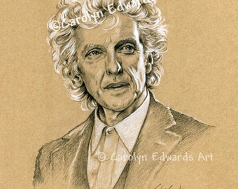 12th Doctor Peter Capaldi - A4 Art Print (29.7 x 21 cm)