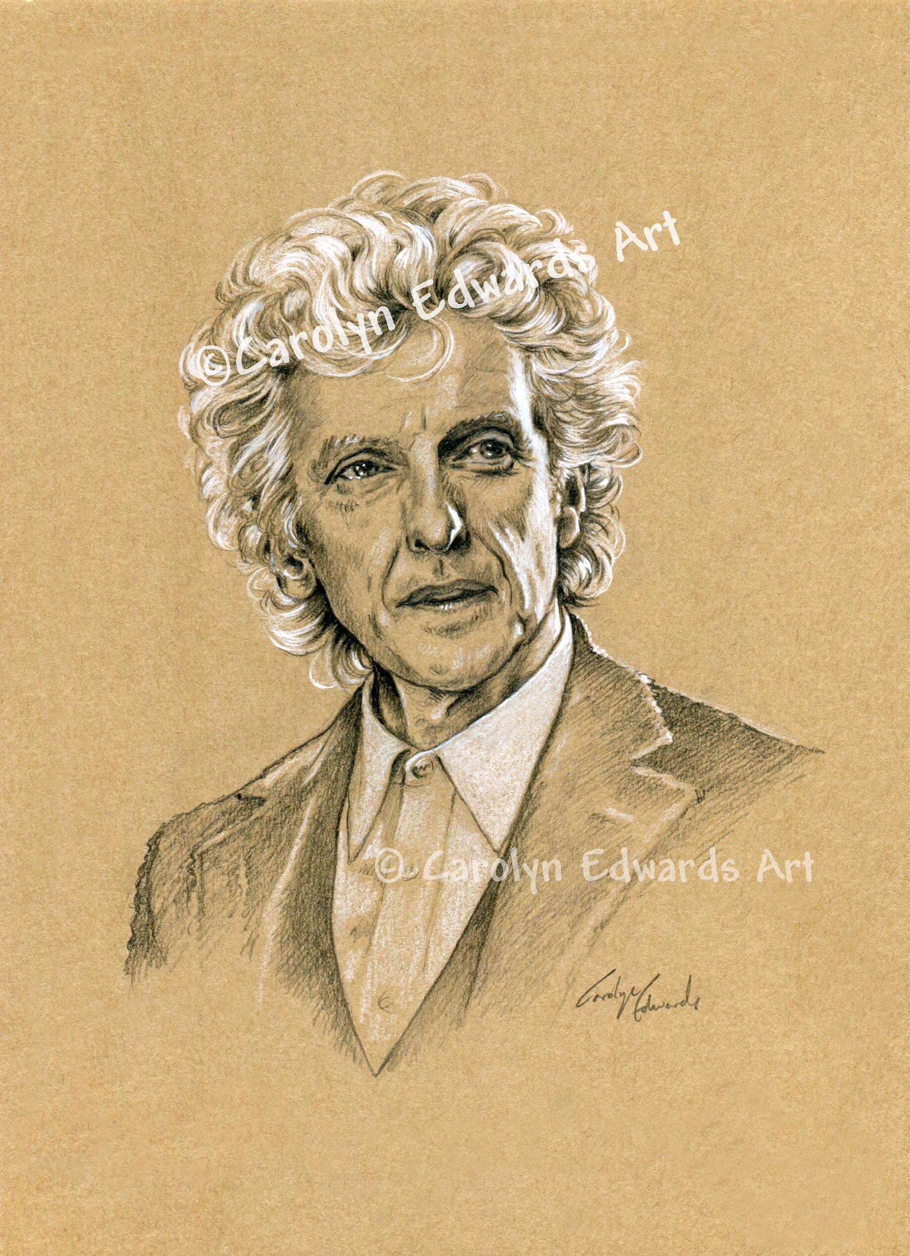 12th Doctor Peter Capaldi A4 Art Print 29.7 X 21 Cm -  Denmark