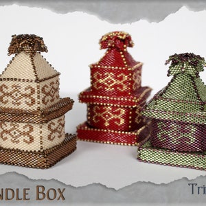 Beading pattern &#39;Candle Box&#39; - DIY tutorial