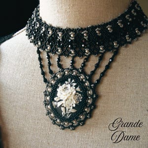 Wzór na nawlekanie naszyjnika „Grande Dame” – PDF – DIY