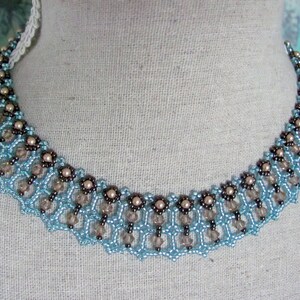 Tutorial for beadwoven Swarovski bead 'Simply Irresistible' necklace PDF beading pattern DIY zdjęcie 5