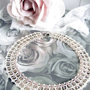 Tutorial for beadwoven Swarovski bead 'Simply Irresistible' necklace PDF beading pattern DIY zdjęcie 2