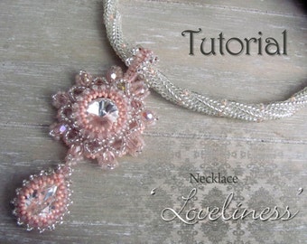 Patrón para ensartar collar 'Loveliness' - PDF - DIY