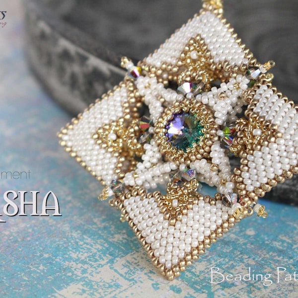 Beading pattern Ornament 'Risha'- DIY tutorial