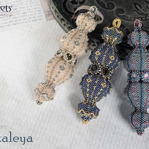 Beading pattern Ornament 'Cataleya' - DIY tutorial