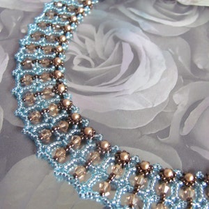 Tutorial for beadwoven Swarovski bead 'Simply Irresistible' necklace PDF beading pattern DIY zdjęcie 3