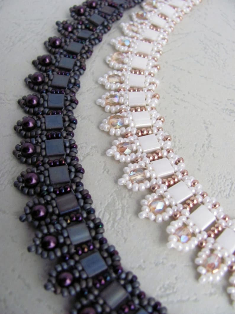 Tutorial for Beadwoven Tila Bead Necklace 'to the Etsy