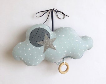 Boite A Musique Fille Nuage Rose Et Dore Pour Cadeau De Etsy