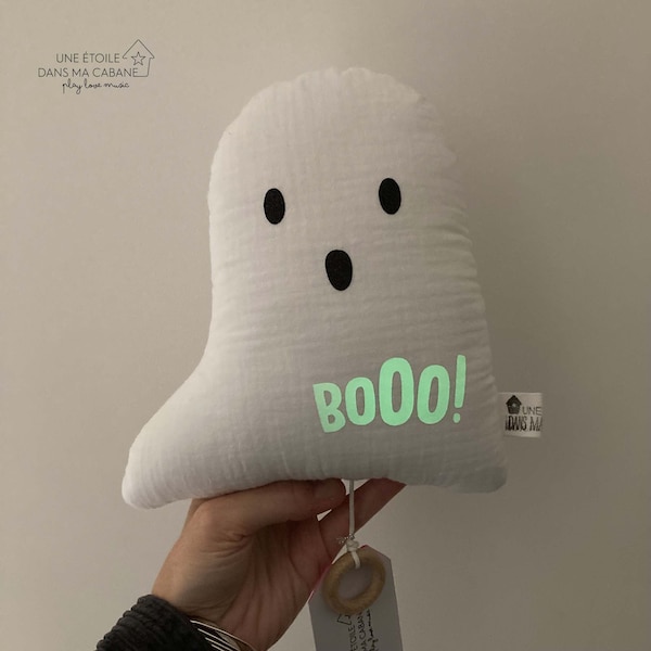 Halloween-Geister-Spieluhr zur Geburt oder als Geburtstagsgeschenk, originelles Musik-Mobile
