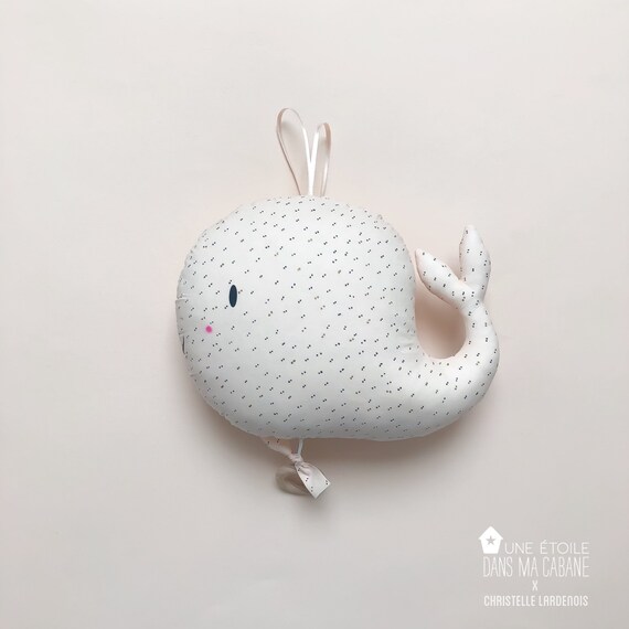Mobile Musical Baleine Rose Nude Pour Cadeau De Naissance Etsy