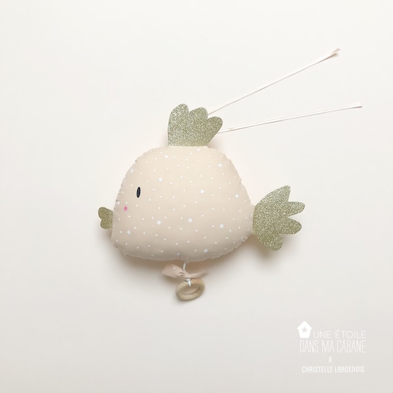 Boite A Musique Originale Poisson Rose Nude Pour Cadeau De Etsy