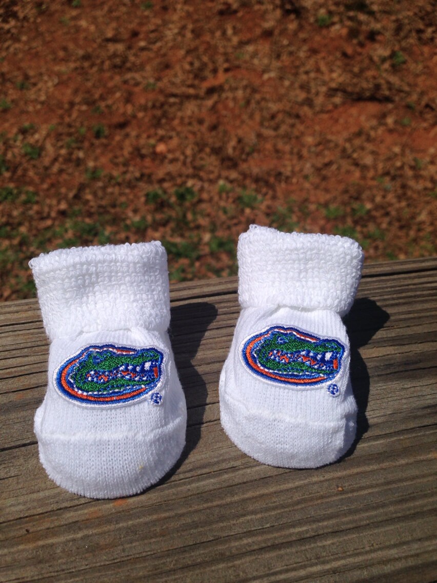 Florida Gators Baby Booties Handmade Ready to Ship Etsy