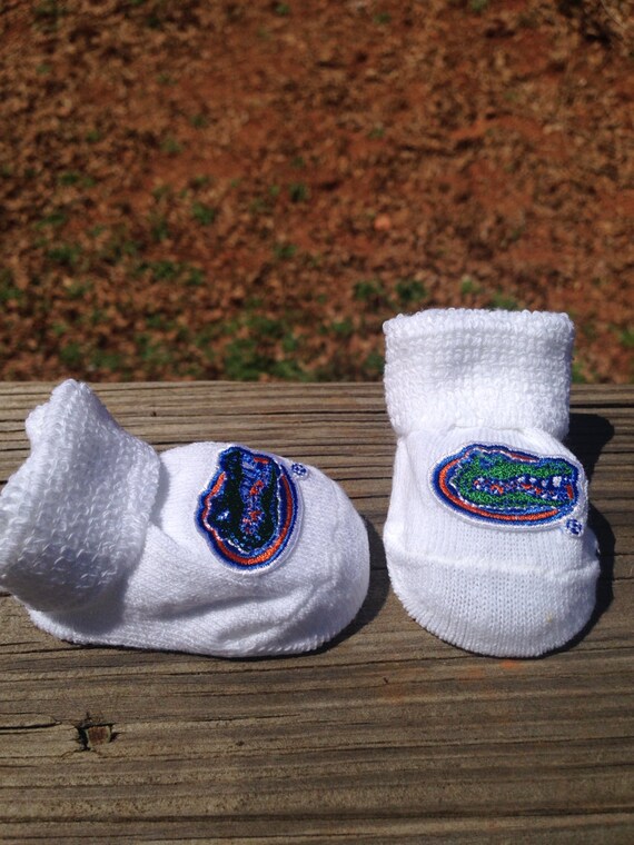 Florida Gators Baby Booties Handmade Ready to Ship Etsy
