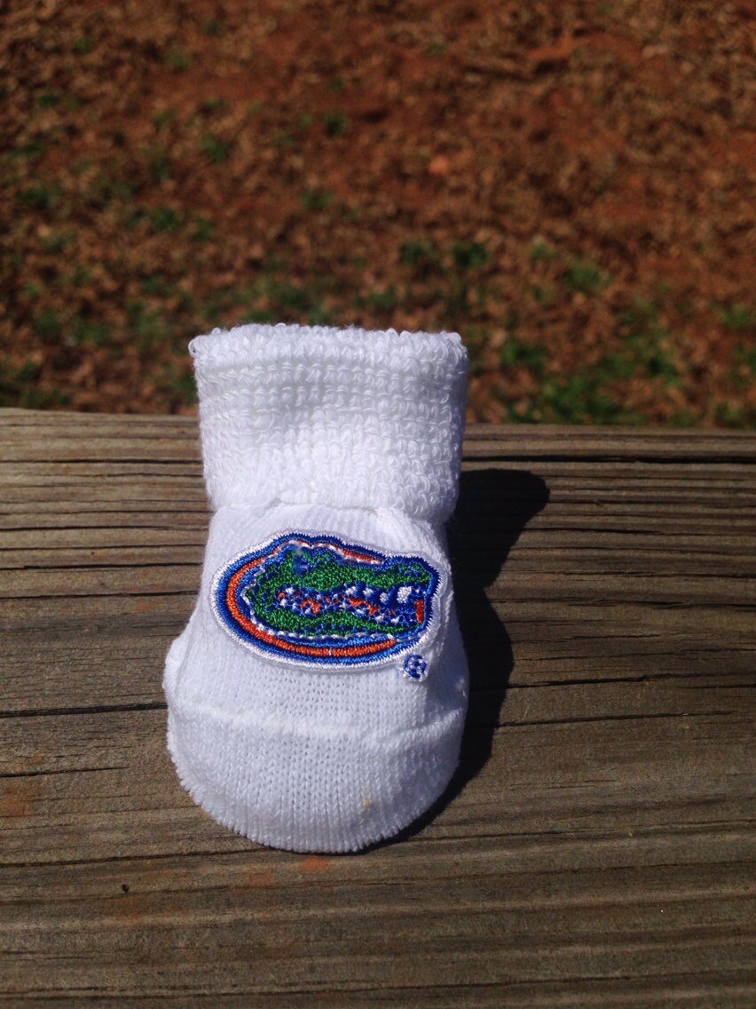 Florida Gators Baby Booties Handmade Ready to Ship Etsy