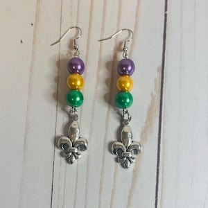 Mardi Gras Earrings
