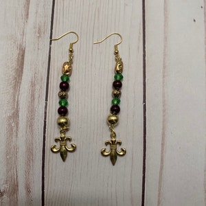 Mardi Gras Earrings