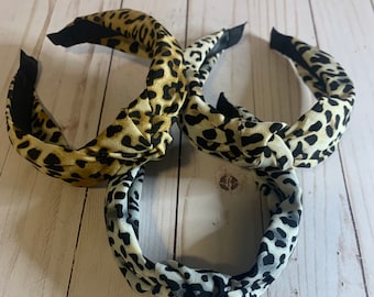 Leopard Print Knot Headband