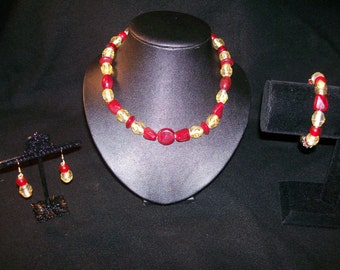 Red Dragon Jewelry Set
