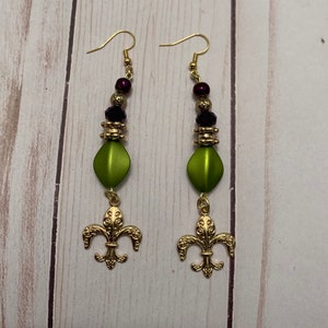 Mardi Gras Earrings