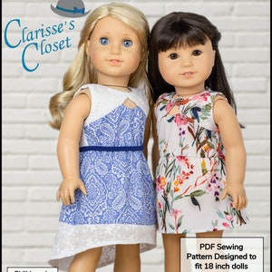 Patrón de ropa para muñecas de 18 pulgadas con vestido con forma de cerradura de Chestnut Hill, apto para muñecas populares de 18 pulgadas - Clarisse's Closet - PDF - Pixie Faire