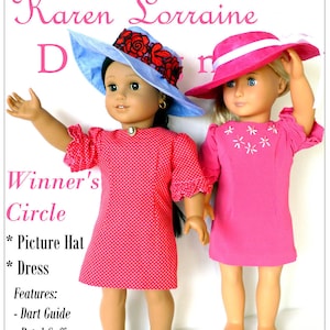 Winners Circle 18 inch Doll Clothes Pattern Designed to Fit Popular 18" Dolls - Karen Lorraine Design - PDF - Pixie Faire