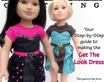 Get The Look Dress 21 inch Doll Clothes Pattern Fits Karito Kids® Dolls - Liberty Jane - PDF - Pixie Faire