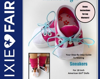 Sneakers 18 inch Doll Clothes Shoe Pattern Fits Popular 18" Dolls - Miche Designs - PDF - Pixie Faire