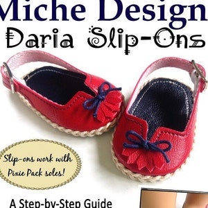 Daria Slip-Ons 18 pouces Doll Clothes Shoe Pattern Fits Dolls such as American Girl® Miche Designs PDF Pixie Faire image 1