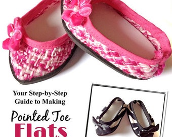 Pointed Toe Flats 18 inch Doll Clothes Shoe Pattern Fits Dolls such as American Girl® - Miche Designs - PDF - Pixie Faire