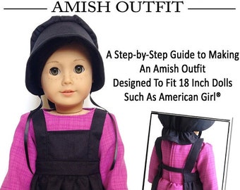 Amish Outfit 18 inch Doll Clothes Pattern Fits Dolls such as American Girl® - Miche Designs - PDF - Pixie Faire