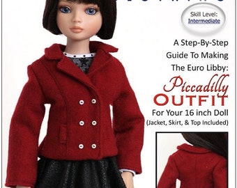 Piccadilly Outfit 16 inch Doll Clothes Pattern Fits Ellowyne Wilde® Dolls - Liberty Jane - PDF - Pixie Faire