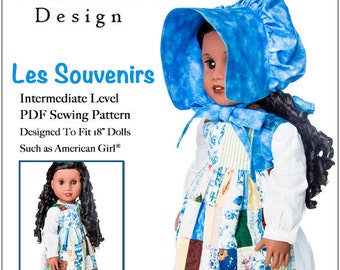 Les Souvenirs 18 inch Doll Clothes Pattern Designed to Fit Dolls such as American Girl® - Karen Lorraine Design - PDF - Pixie Faire