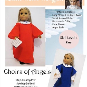 Choirs of Angels Robe 18 Inch Doll Clothes Pattern Fits Popular 18 ...