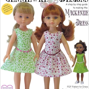 Puede incluir: Patrón de costura PDF para un vestido Mackenzie para muñecas de 33-36 cm. El patrón incluye instrucciones para hacer una blusa. El patrón está diseñado para muñecas como Corolle Les Cheries, Hearts 4 Hearts y Paola Reina Las Amigas. El patrón es de nivel intermedio debido al tamaño.