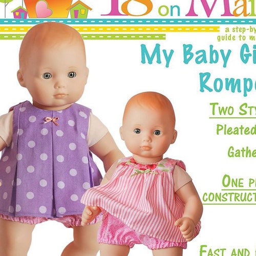 Bitty Baby Doll Clothes Printable Sewing Pattern 15 Inch - Etsy