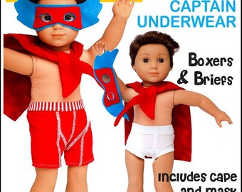 Boy Underwear Girl Gift American Girl Doll Clothing Quality Hand-made Bathing Trunks for 18 Boy Dolls Cotton Boy Doll Boxer Shorts