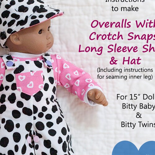 A Dress for Baby Kendall 15 Inch Doll Clothes Pattern Fits Etsy