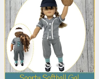 18 Inch Doll Softball Uniform Doll Sports 18 Inch Doll Baseball Outfit Custom Designed FITS American Girl Dolls and My Life Dolls Etsy