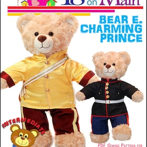 Patron de vêtements pour poupée BAB Bear E. Prince charmant conçu pour s'adapter aux poupées Build-A-Bear Workshop® - 18 sur l'article principal - PDF - Pixie Faire