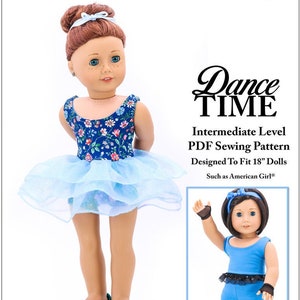 Dance Time Schnittmuster für 18 Zoll Puppen - Karen Lorraine Design - PDF - Pixie Faire