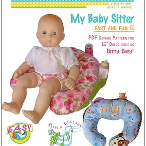 Padrão de acessório de boneca My Baby Sitter de 15 polegadas projetado para caber em bonecas como Bitty Baby® - 18 no principal - PDF - Pixie Faire