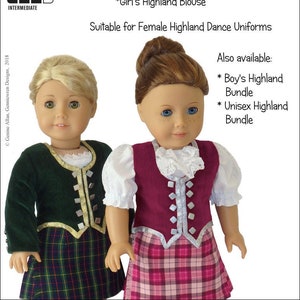 Puede incluir: Dos patrones PDF para hacer un traje de baile escocés para niñas para muñecas de 45 cm. El traje incluye una chaqueta, un chaleco y una blusa. Los patrones son adecuados para uniformes de baile escocés femeninos. También están disponibles patrones para un traje de baile escocés para niños y un traje de baile escocés unisex.